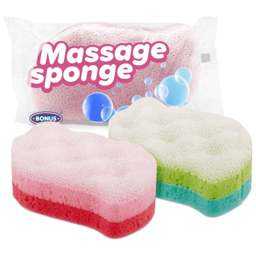 Bonus Masszázs fürdőszivacs - Pink/rózsaszín