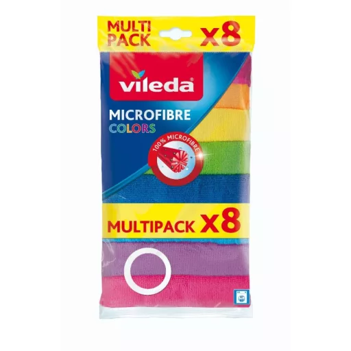 Vileda Color mikroszálas törlőkendő 8 színű 8db-os