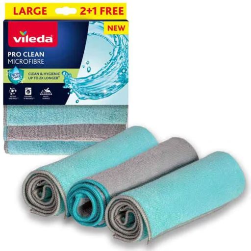 Vileda Pro Clean mikroszálas törlőkendő 2+1db