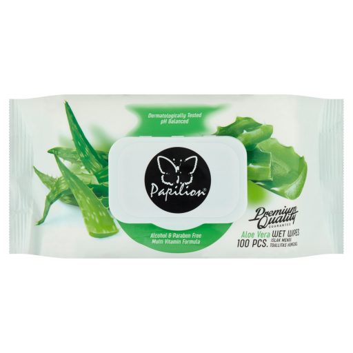 Papilion Aloe Vera nedves törlőkendő 100 db