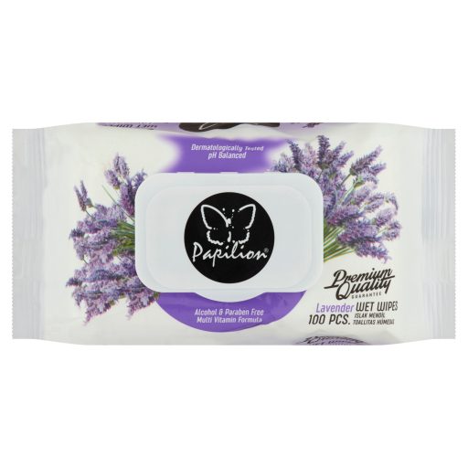 Papilion Lavender nedves törlőkendő 100 db