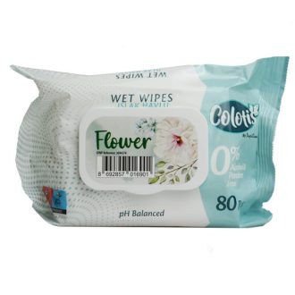 Colotis nedves törlőkendő 80db flower