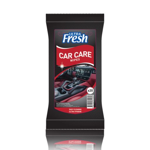 Ultra Fresh nedves törlőkendő 20db Autós