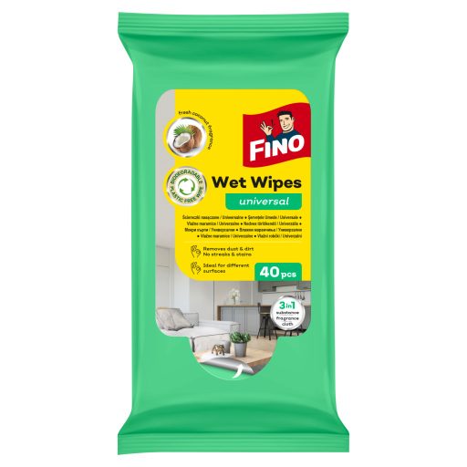 Fino nedves törlőkendő 40db univerzális
