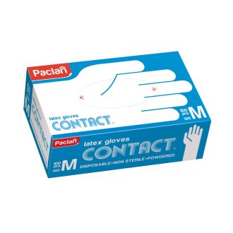 Paclan Latex kesztyű 100db - M 110/100my