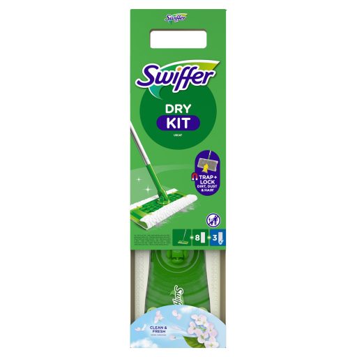 Swiffer Sweeper Kezdőkészet: 1 db Felmosó, 8. db Száraz és 3. db Nedves Felmosókendő Utántöltő