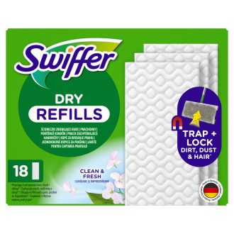   Swiffer Sweeper Száraz Padlótörlő Utántöltő, 18 db, Összegyűjti És Magába Zárja A Port