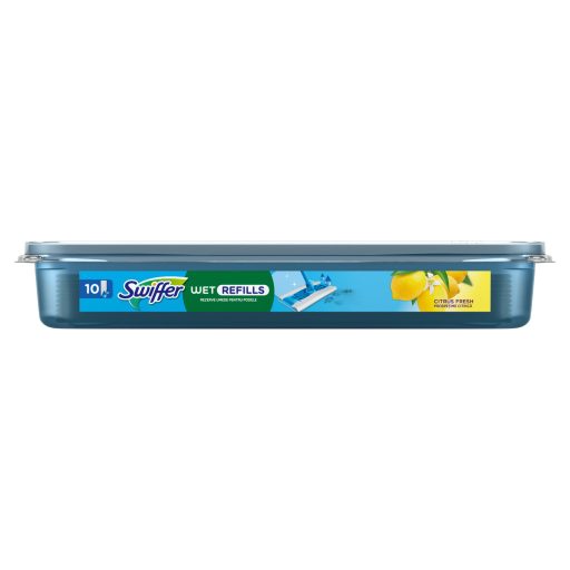 Swiffer Sweeper Nedves Padlótörlő Kendő Citrus Fresh Illattal, 10 db