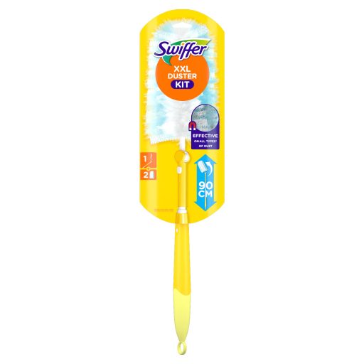 Swiffer XXL Trap & Lock Padló Portalanító Készlet (1 db Nyél + 2 db Portalanító-Kendő Utántöltő)