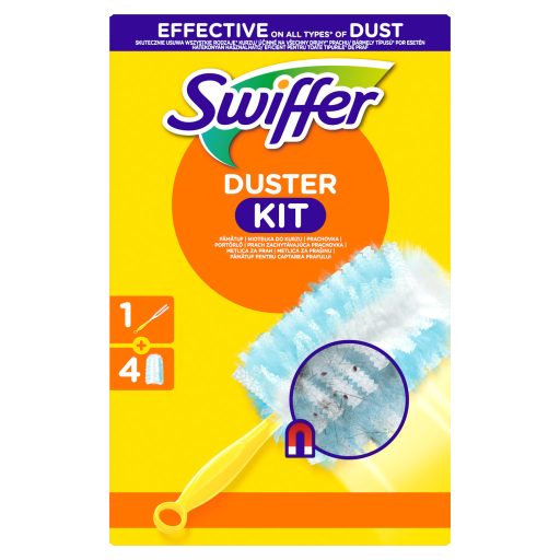 Swiffer Trap & Lock Portalanító Készlet (1 db Nyél + 4 db Utántöltő)
