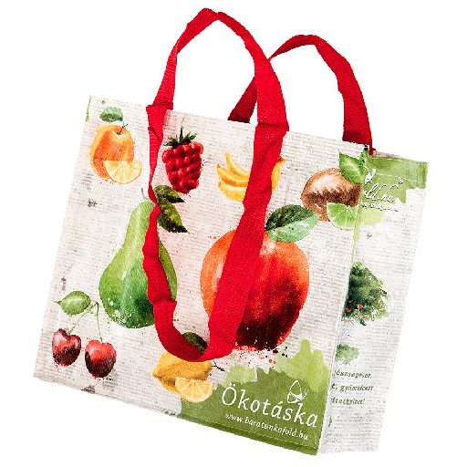 Tavaszi ökotáska Gyümölcsös 38x42x20cm nagy