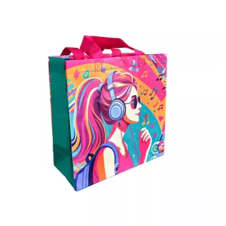 Kis ökotáska  26x26x12cm Zene