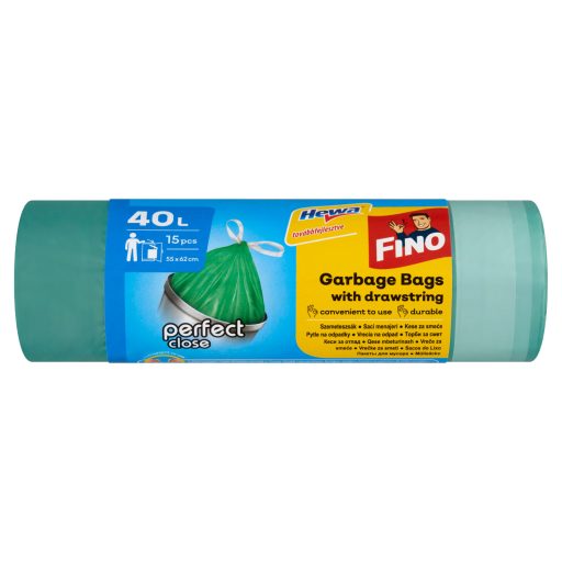 Hewa Fino Perfect Close 40 l-es szemeteszsák 15 db