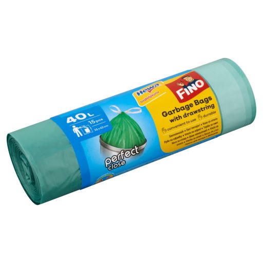 Hewa Fino Perfect Close 40 l-es szemeteszsák 15 db