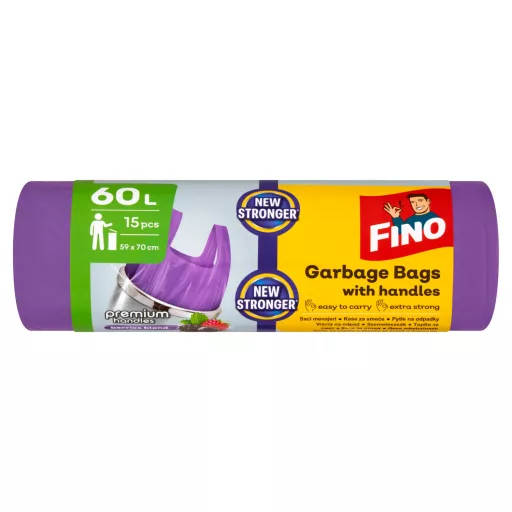 Fino szemeteszsák 60l 15db Premium Handles