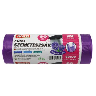 Füles szemeteszsák Lila 60 Liter 60x70+20 cm  20 Db/roll
