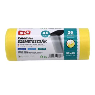 Kötőfüles szemeteszsák 55x65+15 cm 26 db/roll 45 literes