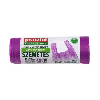   Mazzini szemeteszsák 15 db/roll újrahasznosított köthető füles 60l