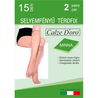   Calze D'oro Minna üvegszálas térdfix 2 pár nero/visone többféle