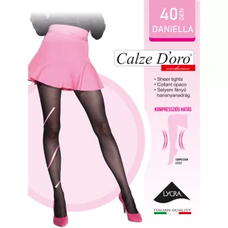   Calze D'oro Daniella 40 den lycra selyemfényű har., visone 5