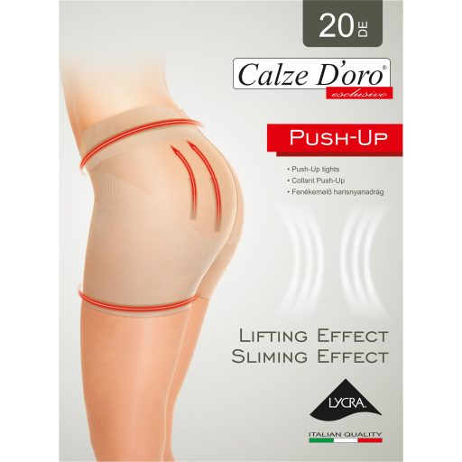 Calze D'oro Push Up  20 den alakformáló harisnyanadrág, nero XL