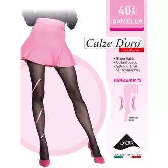   Calze D'oro Daniella 40 den lycra selyemfényű har., visone 3