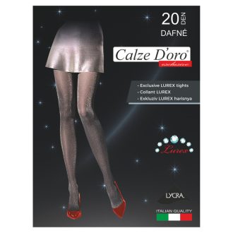   Calze D'oro Dafne harisnyanadrág 20 den lurex mintás nero 2-5 többféle