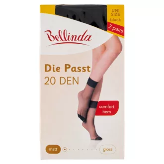 Bellinda bokaharisnya 2 pár Die Passt 20 Fekete Uni