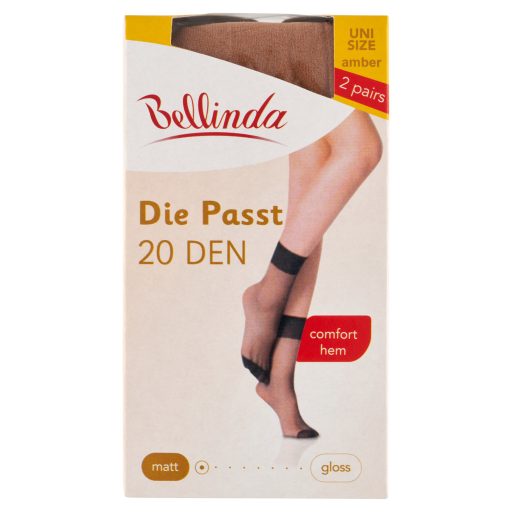 Bellinda bokaharisnya 2 pár Die Passt 20 Amber Uni