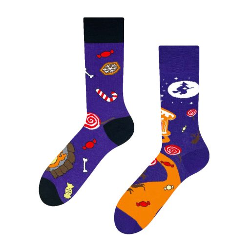 Vidám felnőtt zokni, Jancsi és Juliska mintával (1 pár)