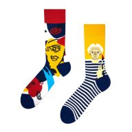 Vidám felnőtt zokni, Picasso mintával (1 pár)