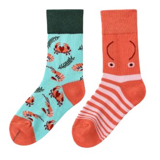 Vidám gyerek zokni, rák mintával (1 pár)