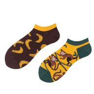 Vidám felnőtt zokni, majom mintával (1 pár)