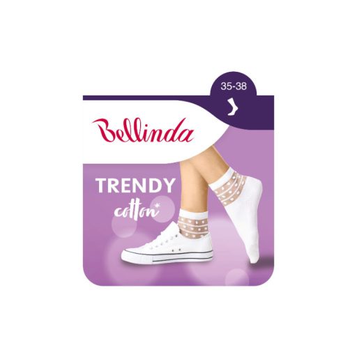 Bellinda zokni 1 pár Trendy Cotton Fehér 35-38