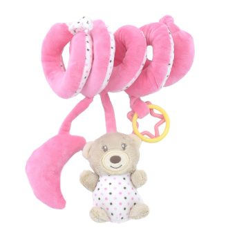 Dormi maci spirál 28cm - Rózsaszín