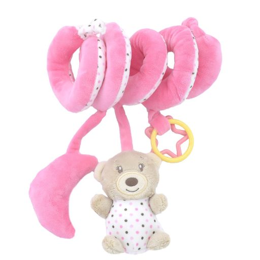 Dormi maci spirál 28cm - Rózsaszín