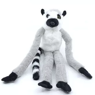 Plüss Hosszúkezű majom 42 cm - Gyűrűsfarkú maki