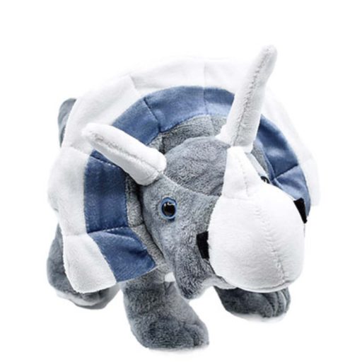 Triceratops plüss 25 cm - kék/szürke