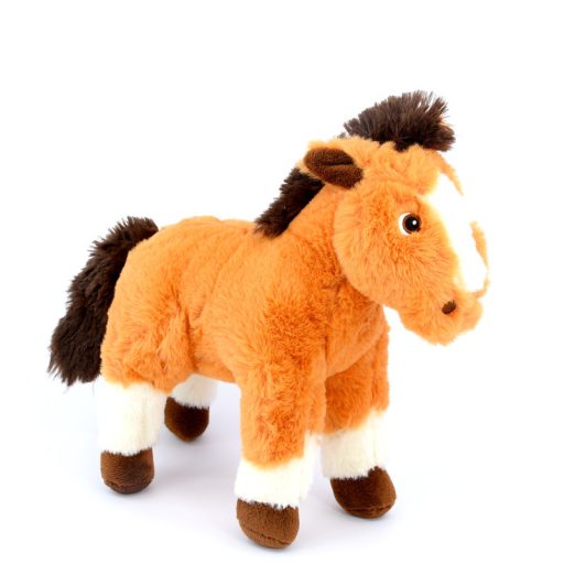 Plüss ló 23 cm  - Barna