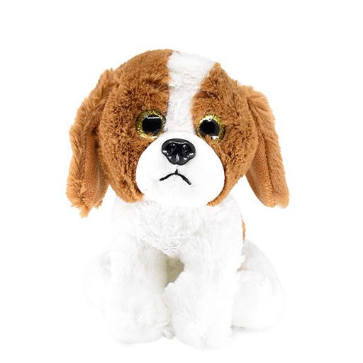 Ülő kutya 17cm - Barna-fehér Beagle