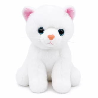 Keeleco plüss cica 14cm - Fehér