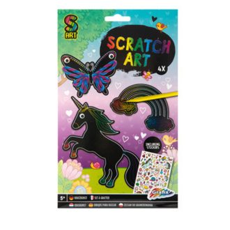   Csináld magad állatos képkarcoló kaparó tollal 4db - Mesevilág