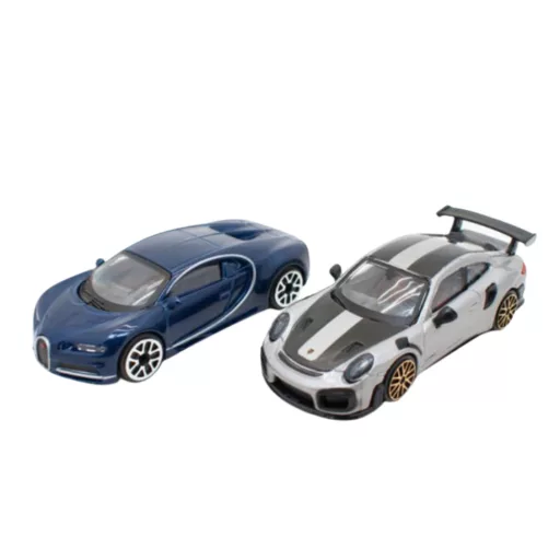 Bburago Street Fire kisautó 2db 1:43 - Jaguar és Audi