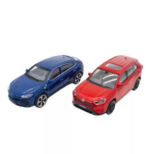 Bburago Street Fire kisautó 2db 1:43 - Lamborghini és Toyota