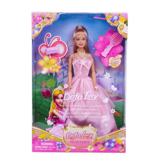 Defa Lucy hercegnő baba kiegészítőkkel, 30 cm – Rózsaszín ruhában