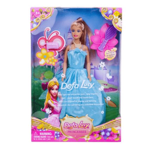 Defa Lucy hercegnő baba kiegészítőkkel 30 cm - Kék ruhában