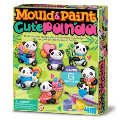 Gipszkiöntő - cuki panda mágnesek