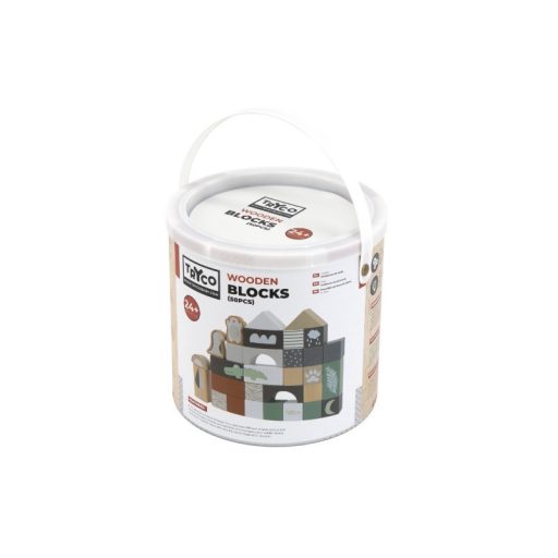 Tryco fa építőkocka szett 50db-os