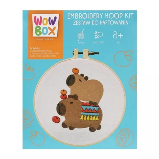 Wow Box hímzőkészlet - Kapibara játékidő