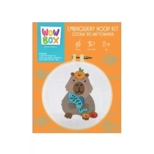 Wow Box hímzőkészlet - Kapibara ebédidő